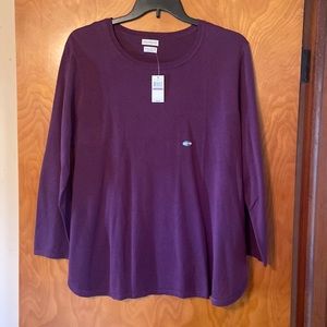 NWT Van Heusen Long Sleeve Purple Sweater